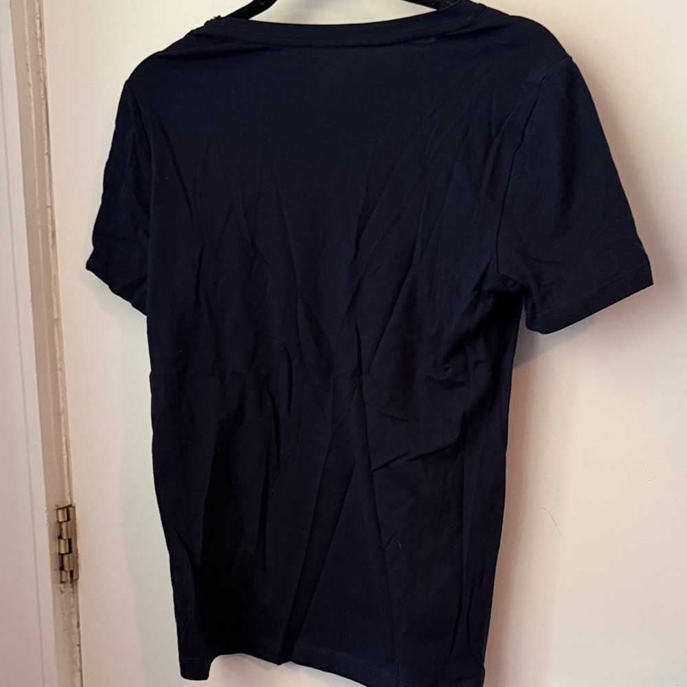 Tory Burch NWT Navy Short Sleeve Tee with Logo - Picture 4 of 7